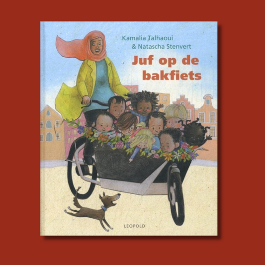 Juf op de bakfiets